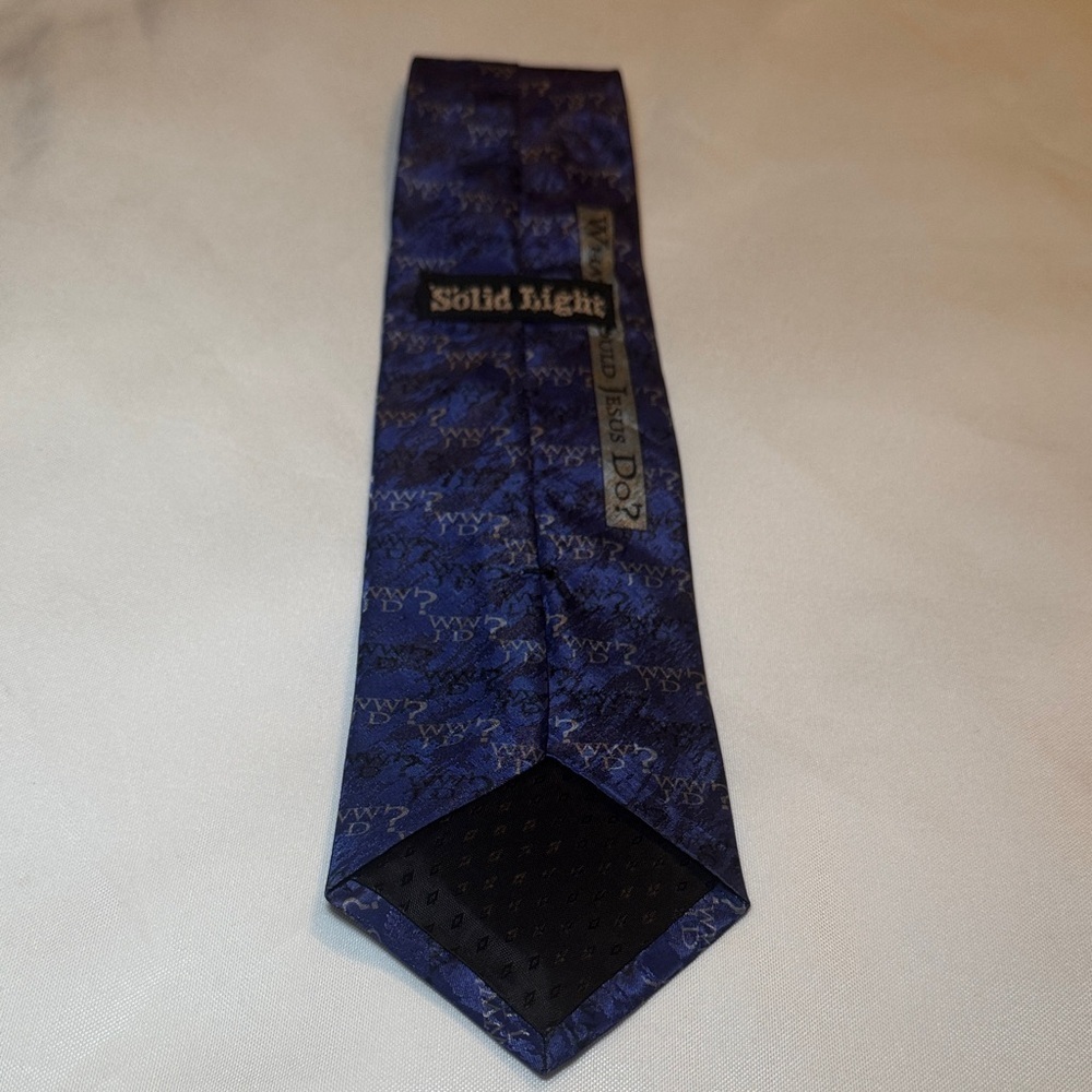 What Would Jesus Do Patterned Tie - Picture 3 of 12